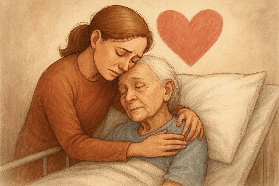 Jak pomoci blízkému člověku odejít